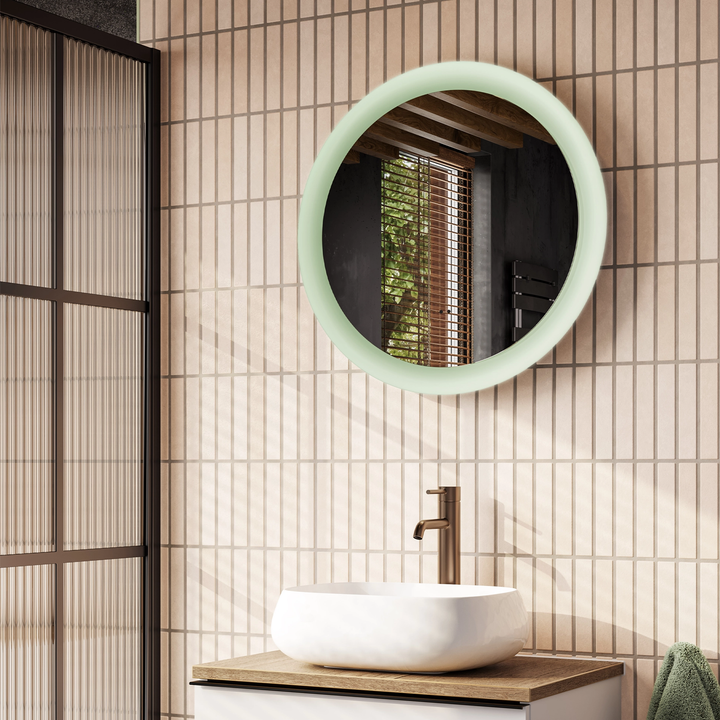 Hib - Vaida LED Mirror - Brushed Steel