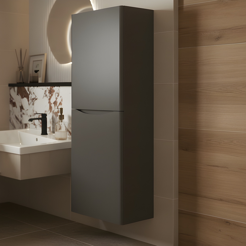 Scudo Bella Tall Cabinet - Matt Grey