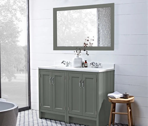 Iona Hampton 1200 Underslung Basin Vanity Unit - Matt Sage Green