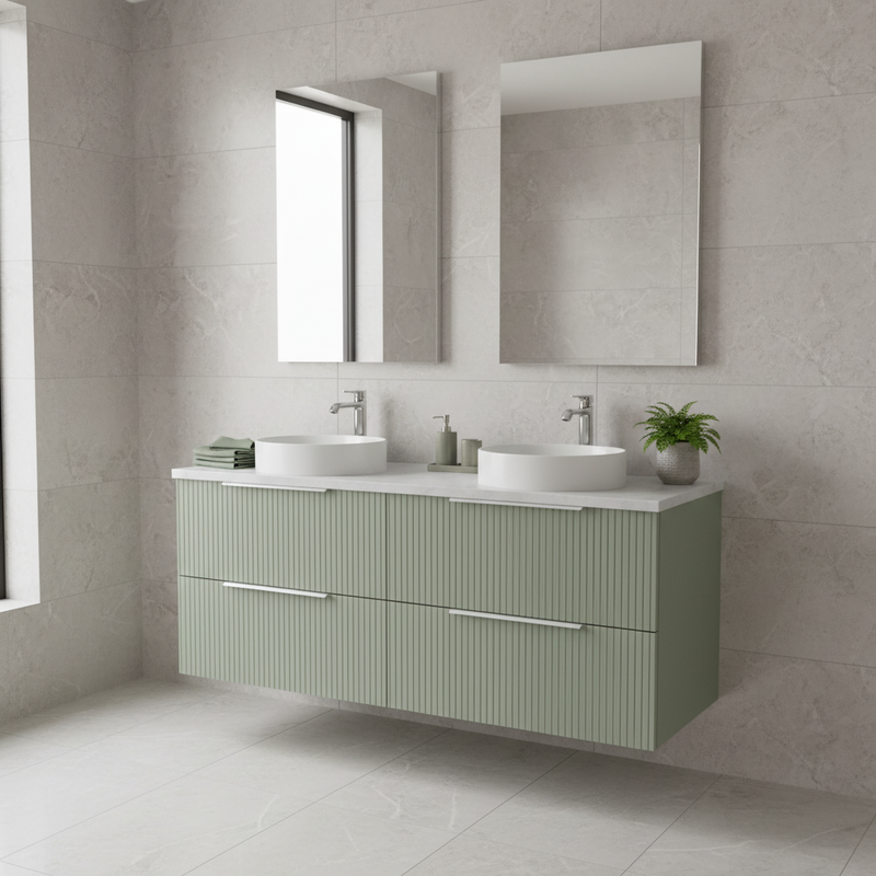 Hudson Reed Wall Hung 4-Drawer Vanity & Laminate Worktop