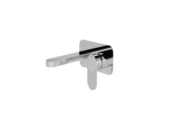 Nuie - Cyprus / 2TH Wall Mounted Basin Mixer Tap with Plate