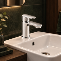 Kartell - Brassware Mirage Mini Mono Basin Mixer Tap With Click Waste