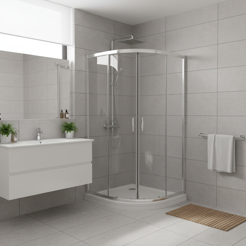 Nuie Ella shower enclosure in modern bathroom setting