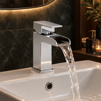 Kartell - Phase Mini Mono Basin Mixer Tap With Click Waste