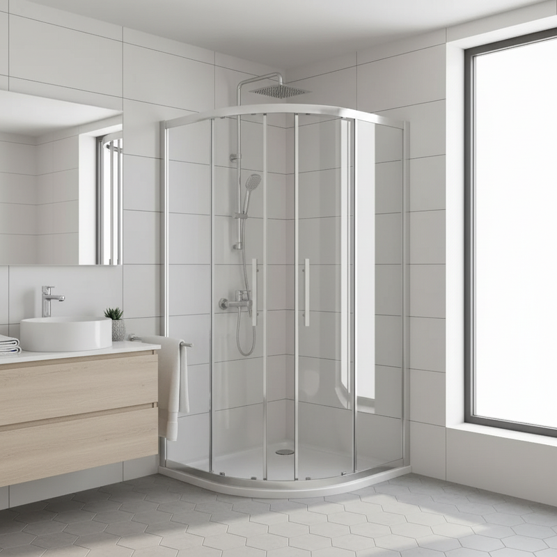 Hudson Reed Apex shower enclosure in modern bathroom setting