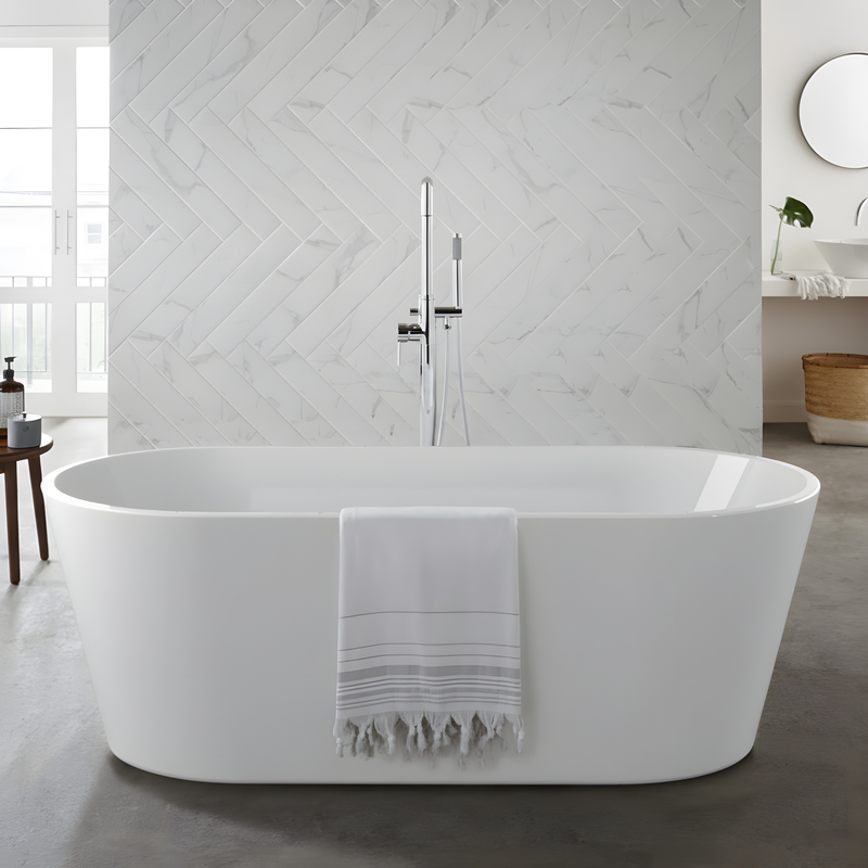 Kartell Coast White Stylishly Designed Freestanding Bath