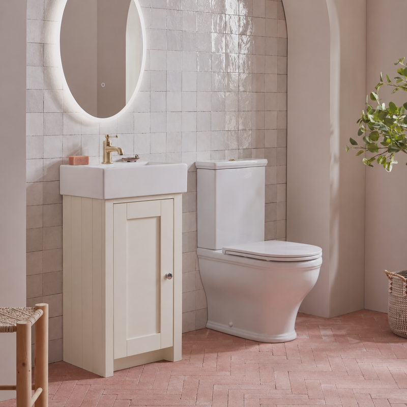 Tavistock Lansdown Cloakroom Vanity Unit - Matt Linen White