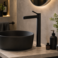 Hib - Madox Tall Mono Basin Mixer - Matt Black