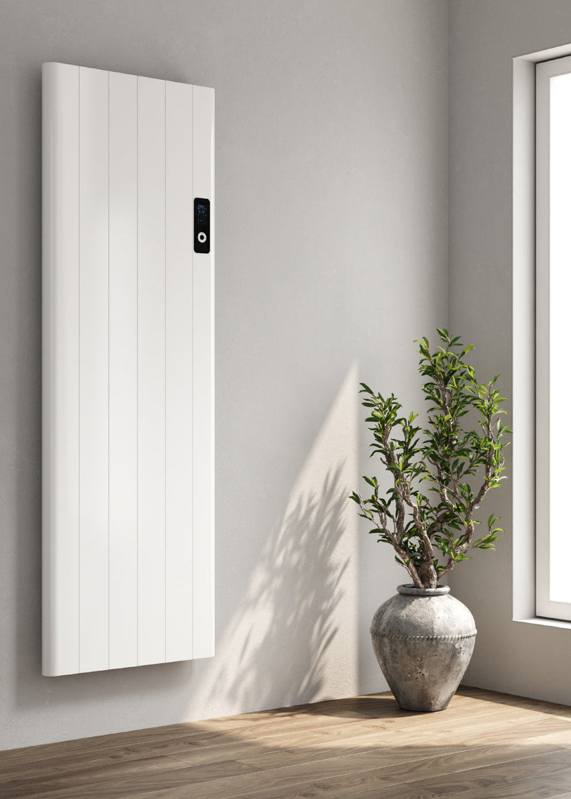 Reina Maia White Dry Electric Vertical Designer Radiator
