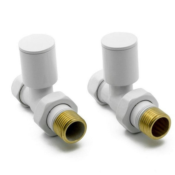 Reina Portland Straight Steel Radiator & Towel Rail Valve White