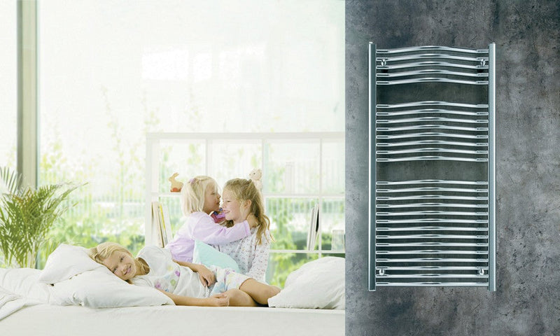 MaxtherM Sherbourne Steel Chrome Designer Heated Towel Rails