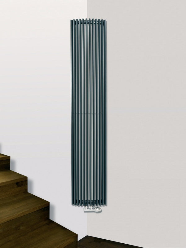 MaxtherM Alton Corner Steel Anthracite Vertical Designer Radiator 1800mm H x 340mm W