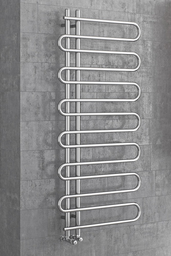 MaxtherM Newhaven Steel Chrome Designer Heated Towel Rails