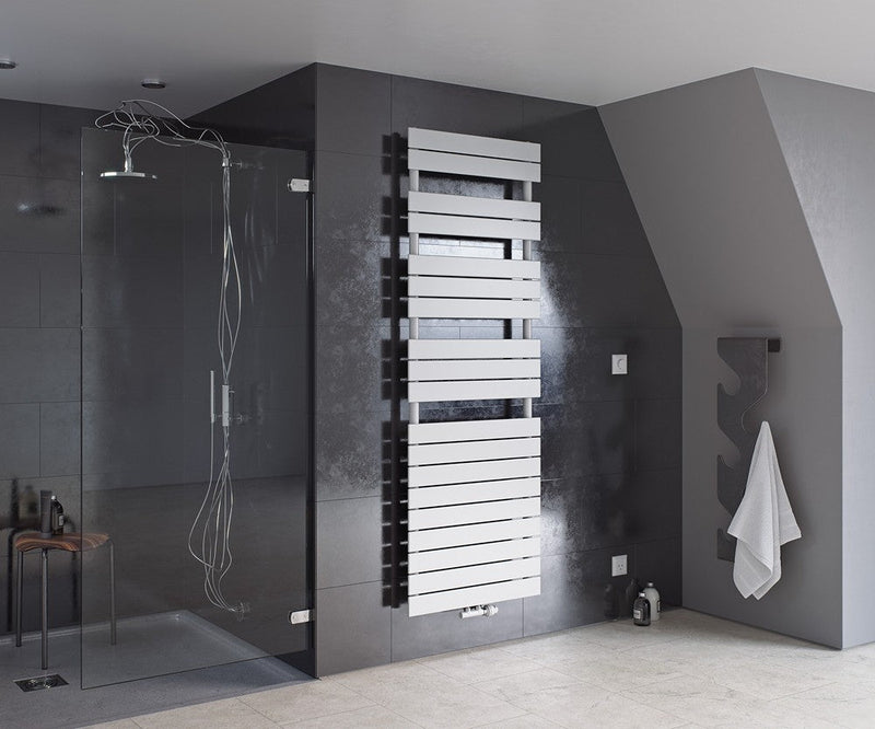 Maxtherm Newport Primus Steel White Designer Heated Towel Rails