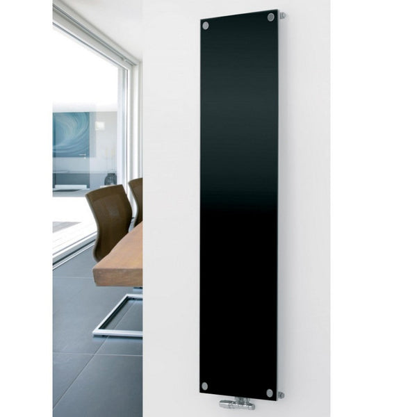 MaxtherM Prescott Steel Black Vertical Designer Radiator 1800mm H x 445mm W - Central Heating