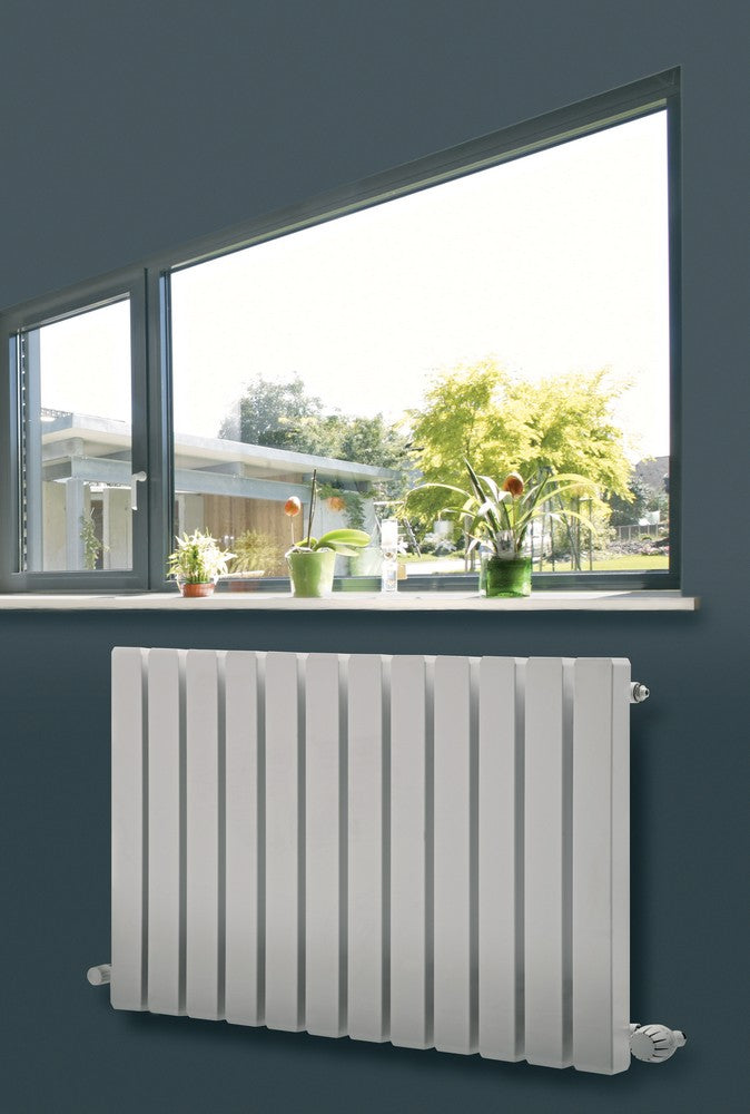 MaxtherM Ventnor Square Tube Steel White Horizontal Designer Radiators