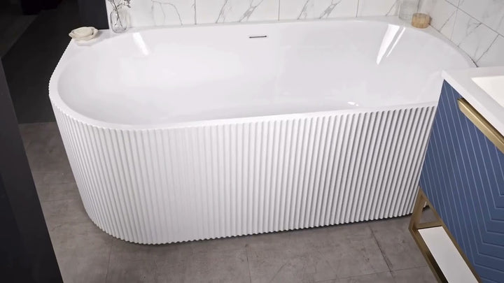 Fluted Freestanding Bath