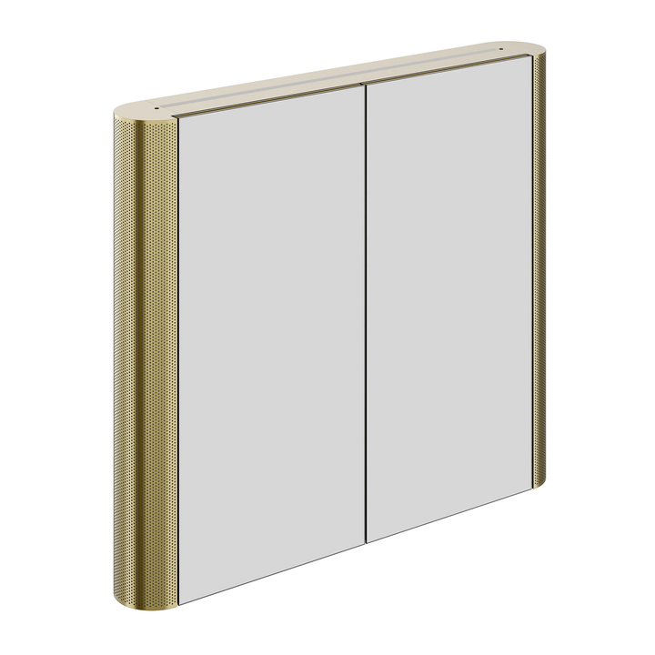 Hib- Bastille Mesh LED Cabinet - Brushed Brass