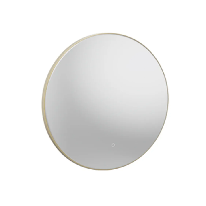 Tavistock - Round Bathroom LED Mirror - Brushed Brass