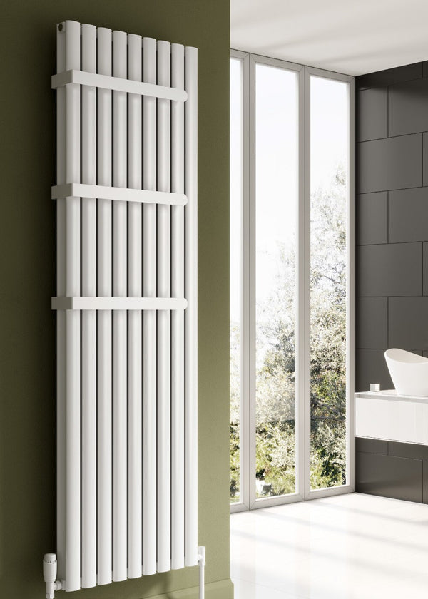 Reina Neval Stainless Steel Double Towel Bar 300mm White