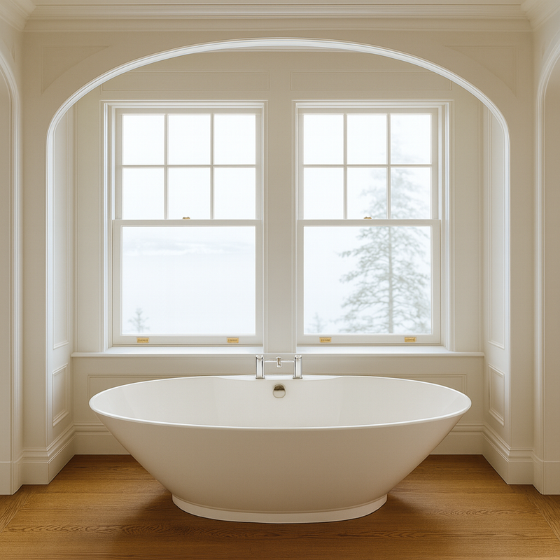 BC Designs Chalice Major Acrylic Freestanding Bath - White