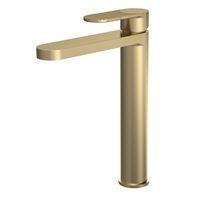 Nuie - Binsey High Rise Mono Basin Mixer Tap - Brushed Brass