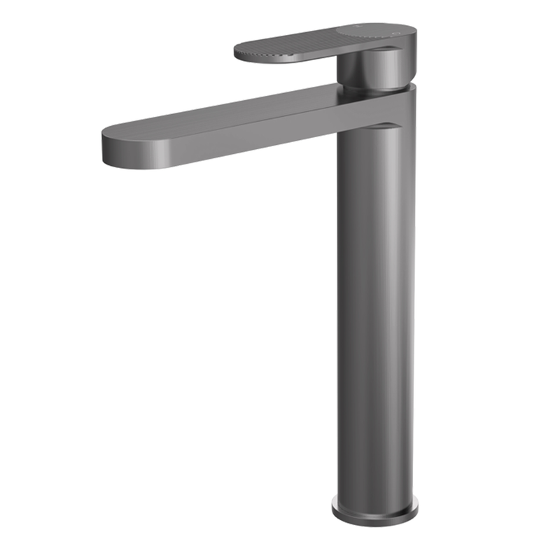 Nuie - High Rise Mono Basin Mixer Tap - Pewter