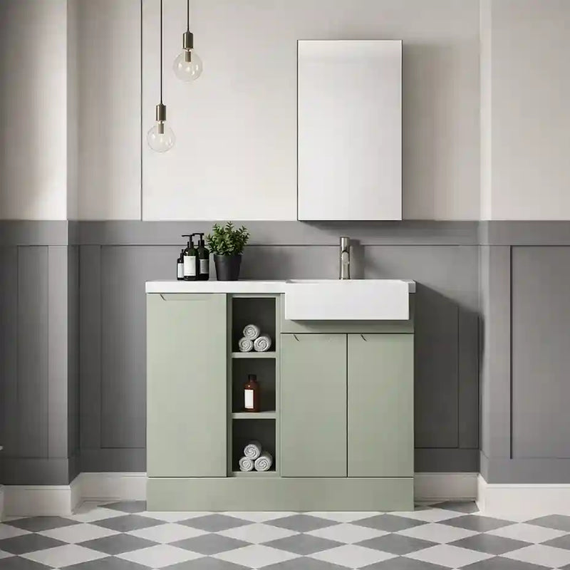 Nuie Loave 1000mm Compact Combination Unit & Basin - Right Hand