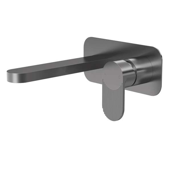 Nuie - Wall Mounted Basin Mixer Tap with Plate