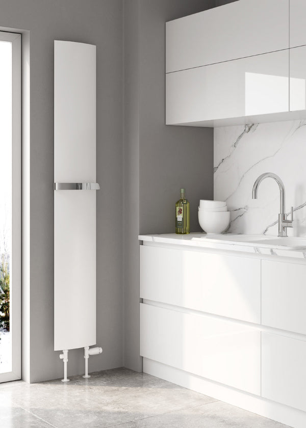 Reina Picoli White Vertical Aluminium Radiator Central Heating