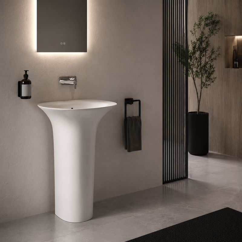 RAK Ceramics Sensation 550mm Floor Standing Basin - White