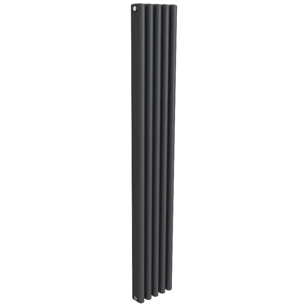 Reina Alco Anthracite Vertical Aluminium Radiator 1800mm x 280mm - Central Heating