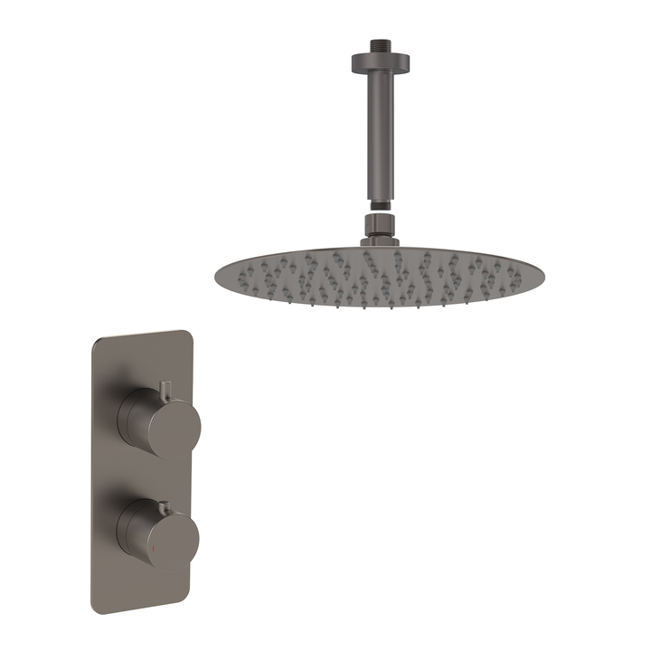 Hib - Rivex Single Outlet Valve Concealed Shower Sets - Brushed Brass