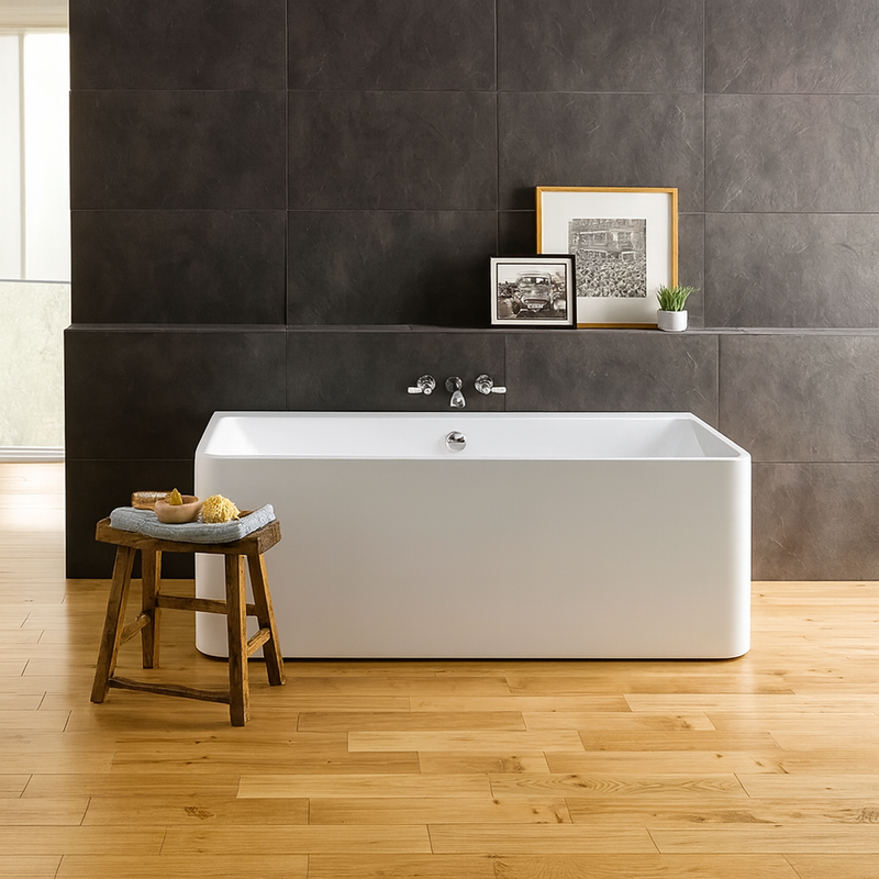 BC Designs Murali Acrylic Freestanding Bath - Gloss White