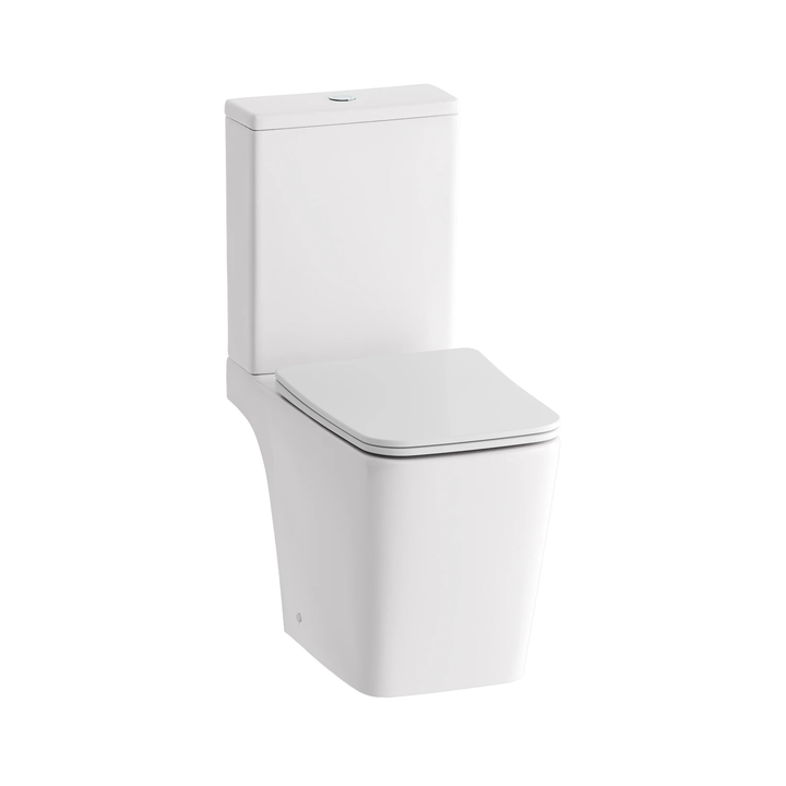 Hib - Aero Close Coupled Squared Toilet - White