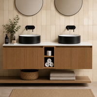 Tailored Bathrooms - Orca Round Countertop Basin - Black/White