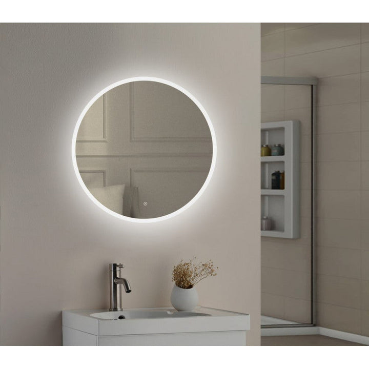 Tailored Lily Slimline LED Round Touch Bathroom Mirror 600mm