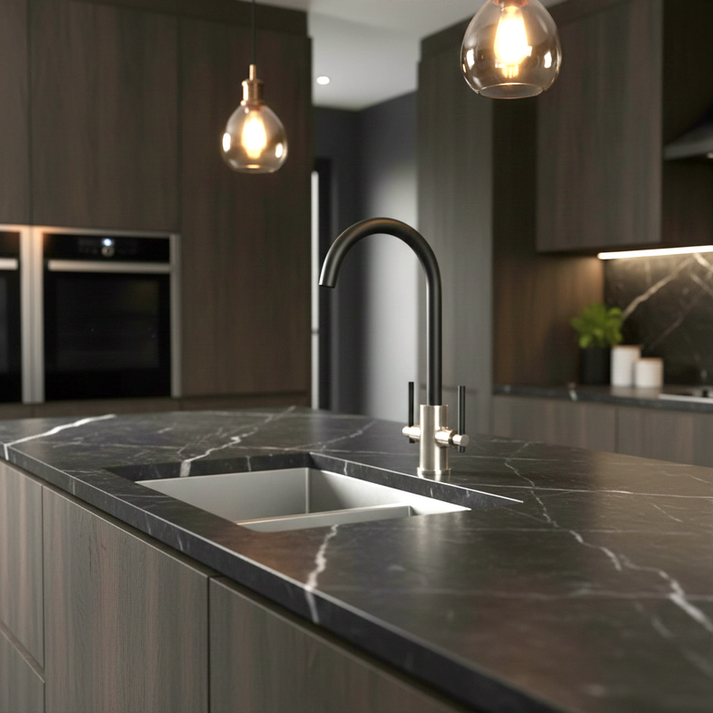 Narbeth Designer Double Lever Kitchen Tap
