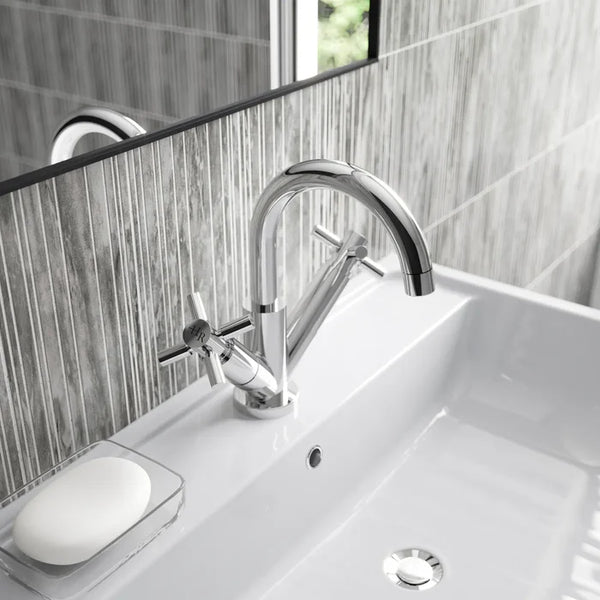Hudson Reed Tec Crosshead Mono Basin Mixer Chrome