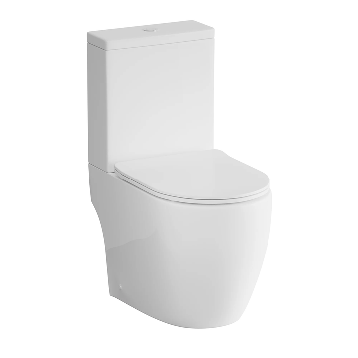 Hib - Aero Close Coupled Curved Toilet - White