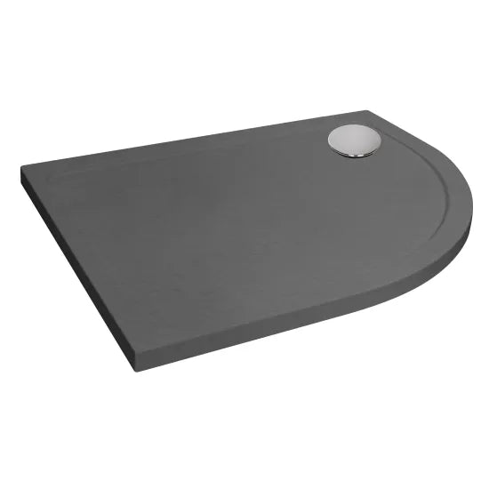 Nuie Quadrant Stone Shower Tray - 900 x 760 - Right Hand