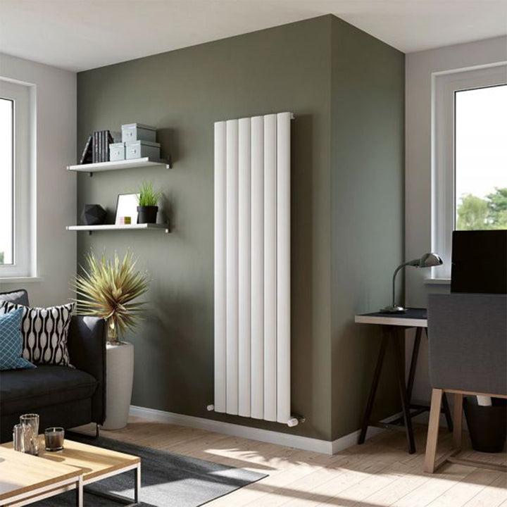 Eucotherm Delta Line White Aluminium Vertical Radiator