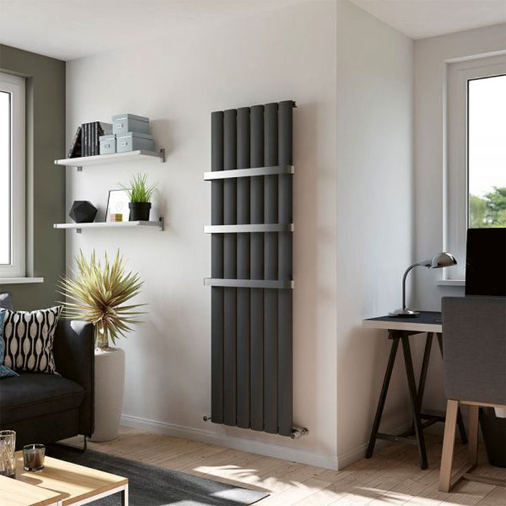 Eucotherm Delta Line White Aluminium Vertical Radiator