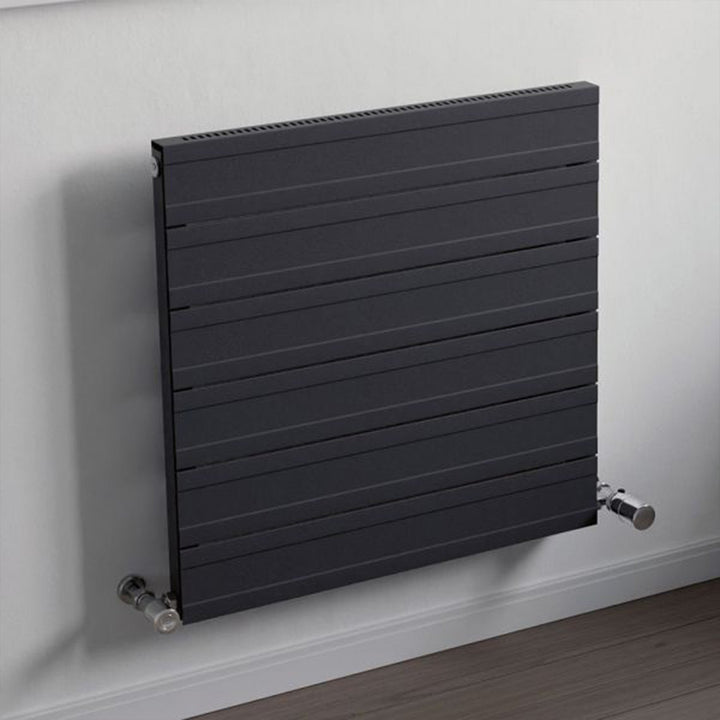 Eucotherm Nova Tube Single Panel White Horizontal Designer Radiator