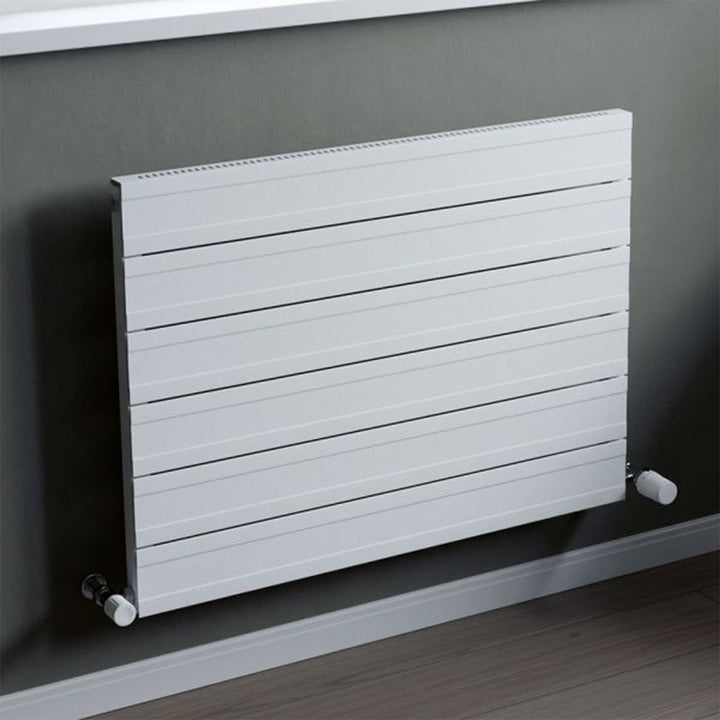 Eucotherm Nova Tube Single Panel White Horizontal Designer Radiator