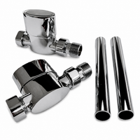 Kartell - Aspen Radiator Valve Straight 15mm (Pair)