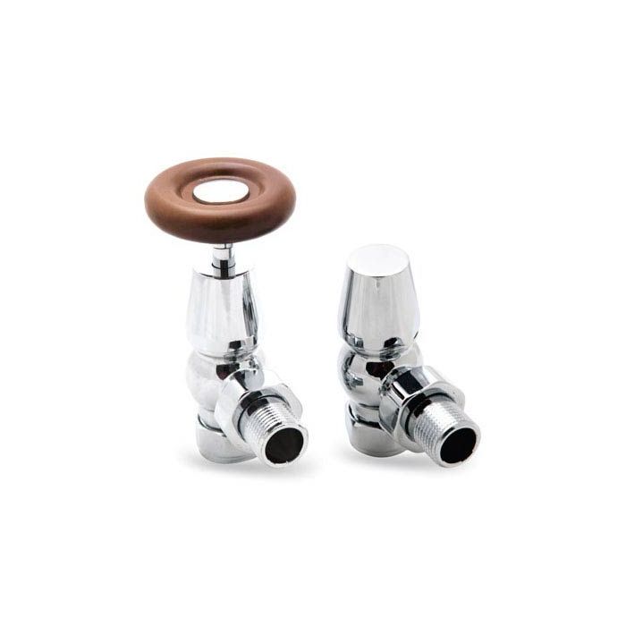 Reina Surrey Steel Radiator & Towel Rail Valve Chrome