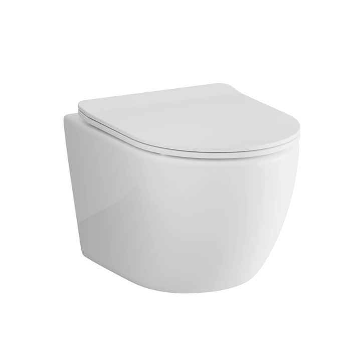 Hib - Aero Wall Hung Curved Toilet - White