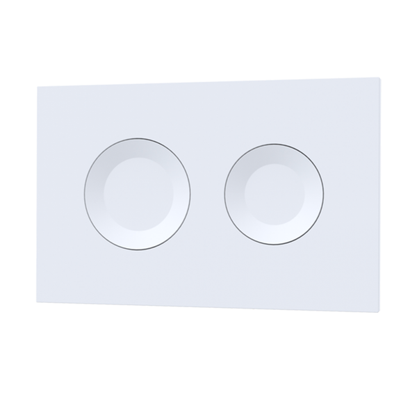 Nuie - Matt Wall Hung Round Dual Flush Push Button