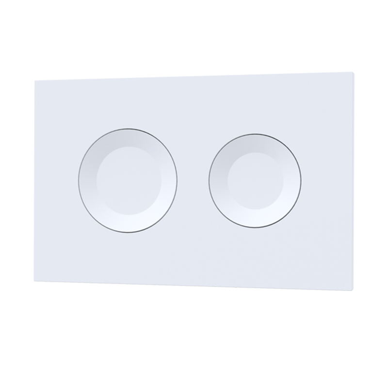 Nuie - Matt Wall Hung Round Dual Flush Push Button
